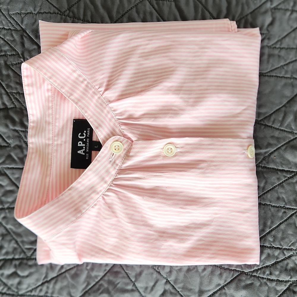 APC Mandarin Collar Oxford Shirt